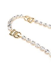 Dolce & Gabbana logo-plaque crystal-embellished belt