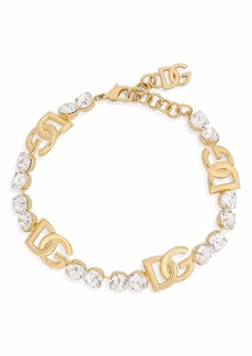 Dolce & Gabbana DG-logo rhinestone-embellished choker