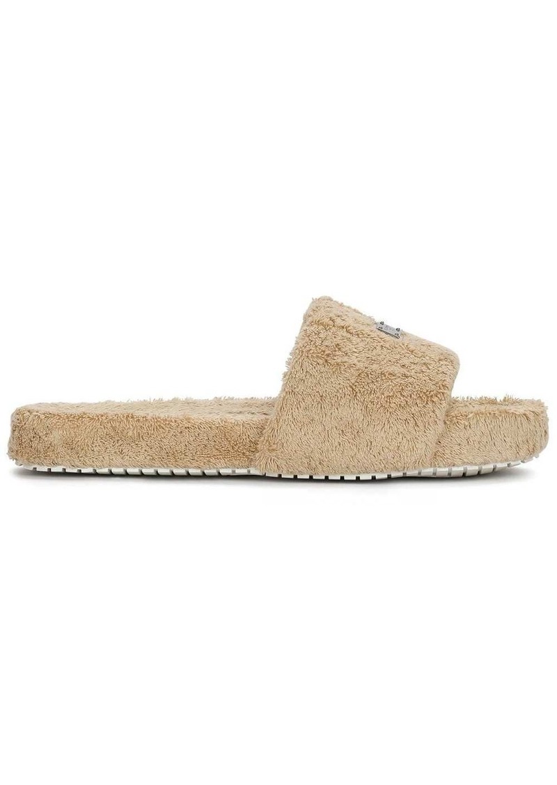 Dolce & Gabbana logo-tag terrycloth slides