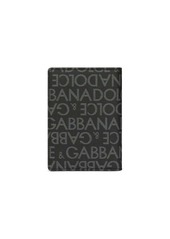 Dolce & Gabbana logo-plaque jacquard cardholder