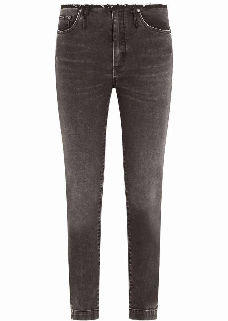 Dolce & Gabbana raw-cut skinny jeans