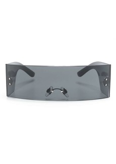 Dolce & Gabbana logo-plaque mask-frame sunglasses