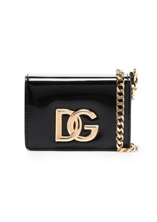 Dolce & Gabbana micro DG-logo leather crossbody bag