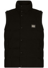 Dolce & Gabbana logo-tag padded vest
