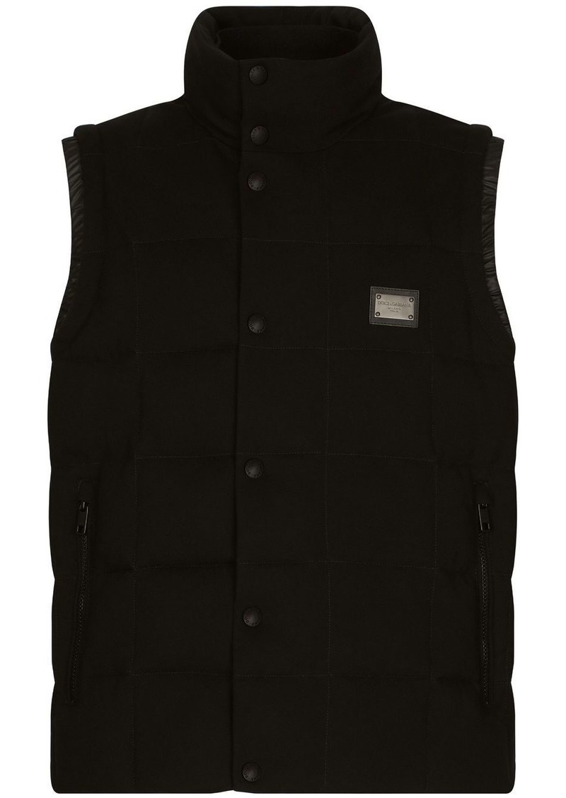 Dolce & Gabbana logo-tag padded vest