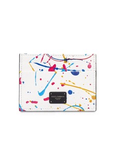 Dolce & Gabbana Logo Plaque Painted Card Holder