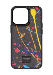 Dolce & Gabbana Logo Plaque Painted Iphone 13 Cover