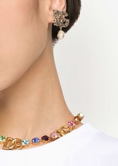 Dolce & Gabbana DG-logo rhinestone-embellished earrings