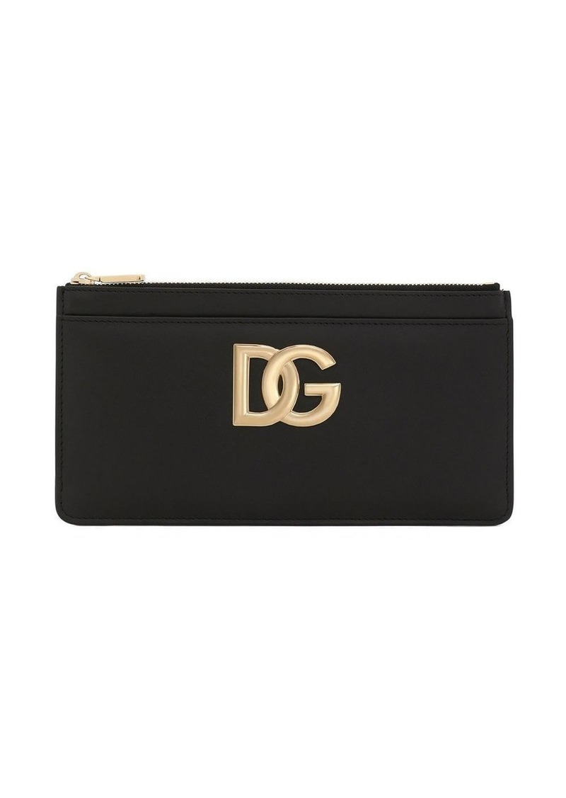 Dolce & Gabbana DG-logo leather card holder