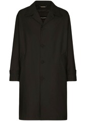 Dolce & Gabbana logo-tag single-breasted trench coat