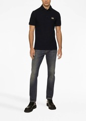 Dolce & Gabbana logo-plaque slim-cut jeans