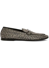 Dolce & Gabbana logo-tag jacquard loafers