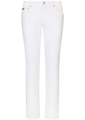 Dolce & Gabbana logo-plaque stretch-cotton skinny jeans
