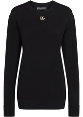 Dolce & Gabbana logo-appliqué long-sleeve sweatshirt