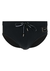 Dolce & Gabbana logo-plaque swim trunks