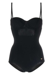 Dolce & Gabbana logo-plaque swimsuit