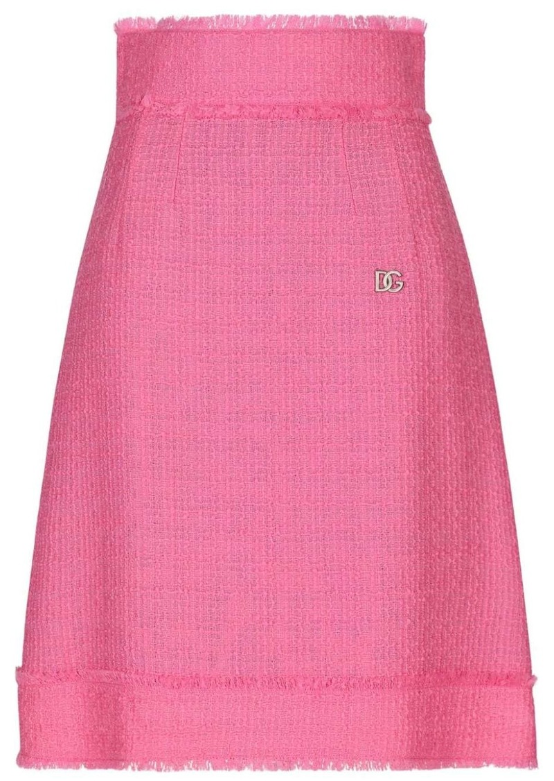 Dolce & Gabbana tweed midi skirt