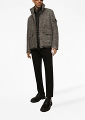 Dolce & Gabbana logo-plaque wool jacket