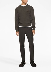 Dolce & Gabbana logo-tag wool-cashmere jumper