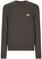 Dolce & Gabbana logo-tag wool-cashmere jumper