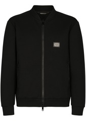 Dolce & Gabbana logo-tag piqué track jacket