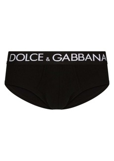 Dolce & Gabbana logo-print cotton briefs (set of two)