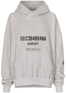 Dolce & Gabbana logo-print cotton hoodie