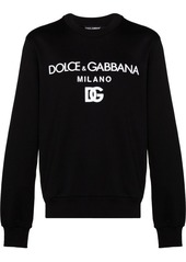 Dolce & Gabbana logo-print crew neck sweatshirt