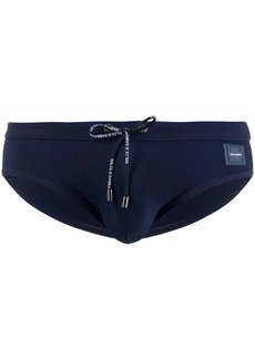 Dolce & Gabbana logo-print drawstring swim trunks