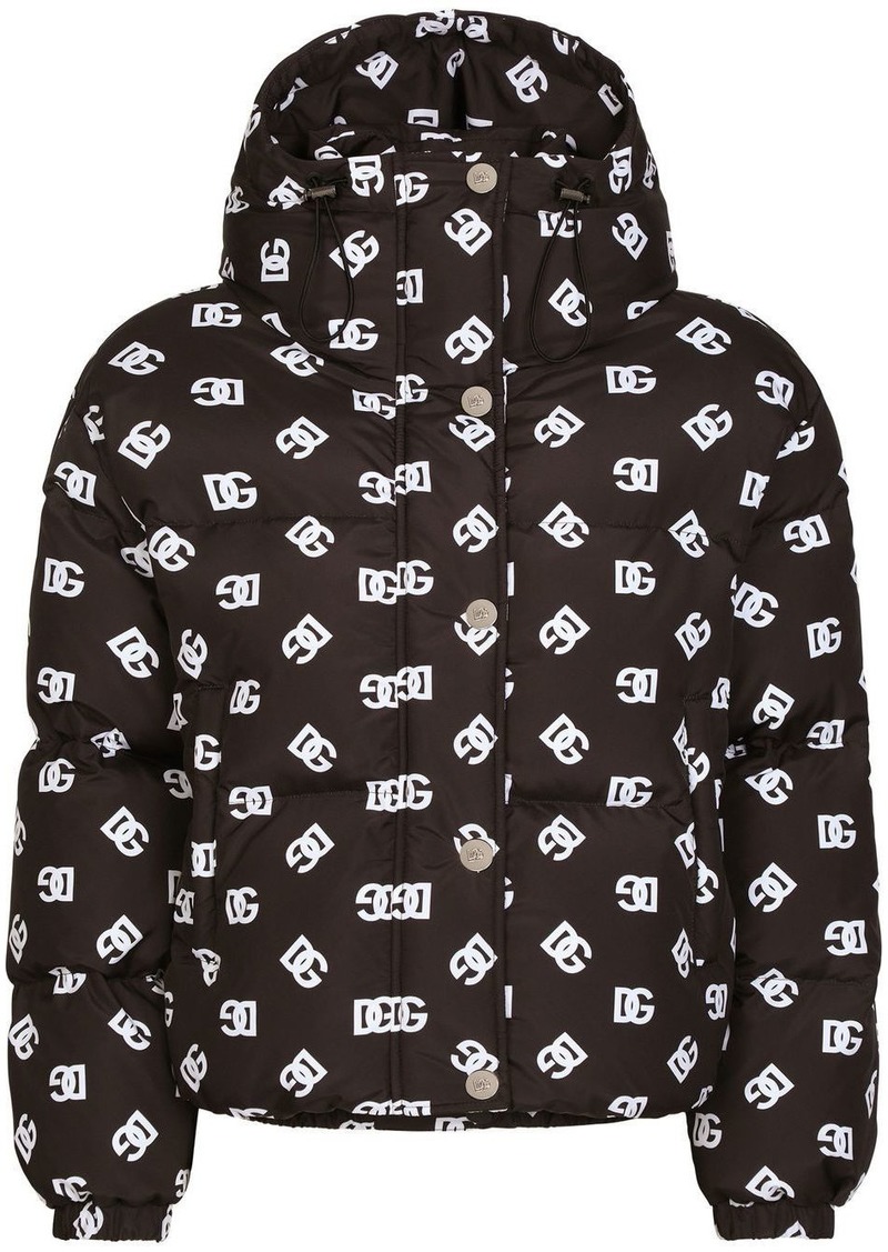 Dolce & Gabbana DG-logo hooded puffer jacket