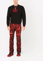 Dolce & Gabbana logo-print contrasting-trim jumper