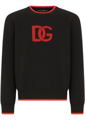 Dolce & Gabbana logo-print contrasting-trim jumper