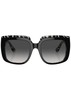Dolce & Gabbana logo-print oversized sunglasses