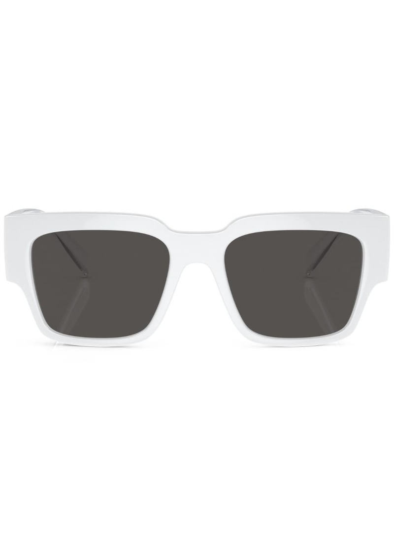 Dolce & Gabbana logo-print square-frame sunglasses