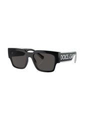 Dolce & Gabbana logo-print square-frame sunglasses