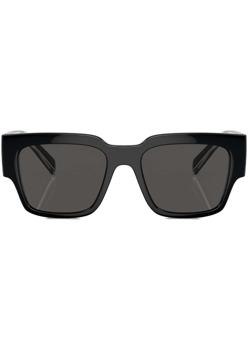 Dolce & Gabbana logo-print square-frame sunglasses