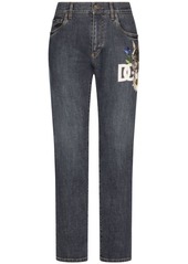 Dolce & Gabbana logo-print straight-leg jeans