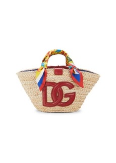 Dolce & Gabbana Logo Straw Tote