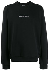 Dolce & Gabbana logo embroidered sweatshirt