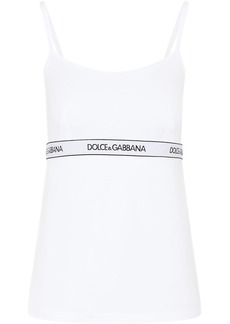 Dolce & Gabbana logo-waistband tank top