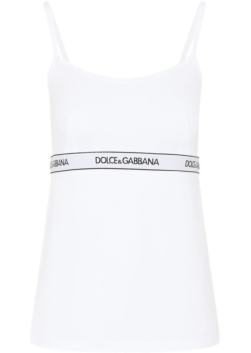 Dolce & Gabbana logo-waistband tank top