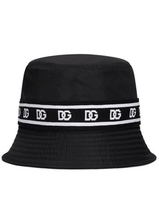 Dolce & Gabbana logo-tape fedora hat