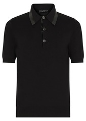 Dolce & Gabbana logo-tape short-sleeve polo shirt