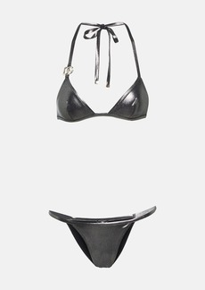 Dolce & Gabbana Logo triangle bikini
