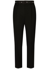 Dolce & Gabbana logo-waistband tailored trousers