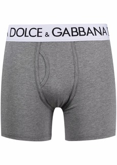 Dolce & Gabbana logo-waistband boxer trunks