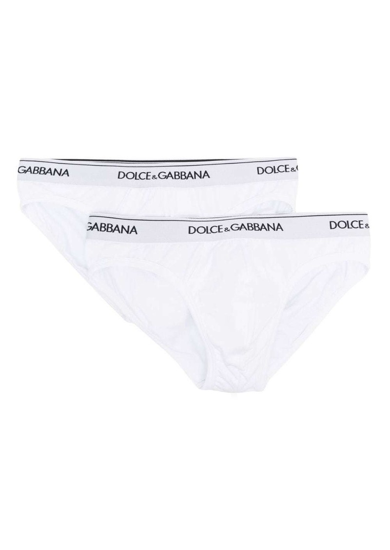 Dolce & Gabbana logo-waistband brief