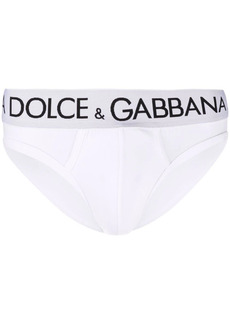Dolce & Gabbana logo-waistband stretch-cotton briefs