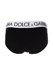 Dolce & Gabbana logo-waistband stretch-cotton briefs