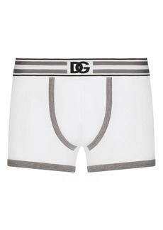 Dolce & Gabbana logo-waistband striped boxers